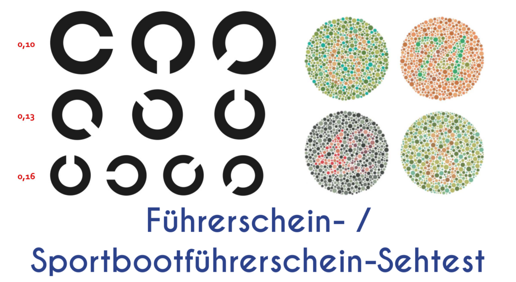 Führerschein / SportbootführerscheinSehtest Augenoptik Knauer